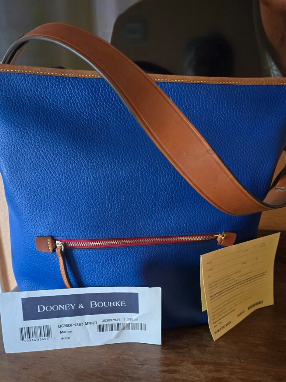Dooney & Bourke Camden Hobo - Marine Color - Picture 2 of 13